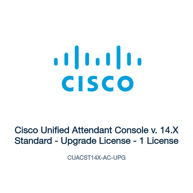 CUACST14X-AC-UPG: Cisco Unified Attendant Console v. 14.X Standard
