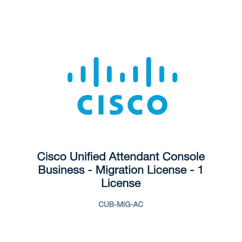 CUB-MIG-AC: Cisco Unified Attendant Console Business