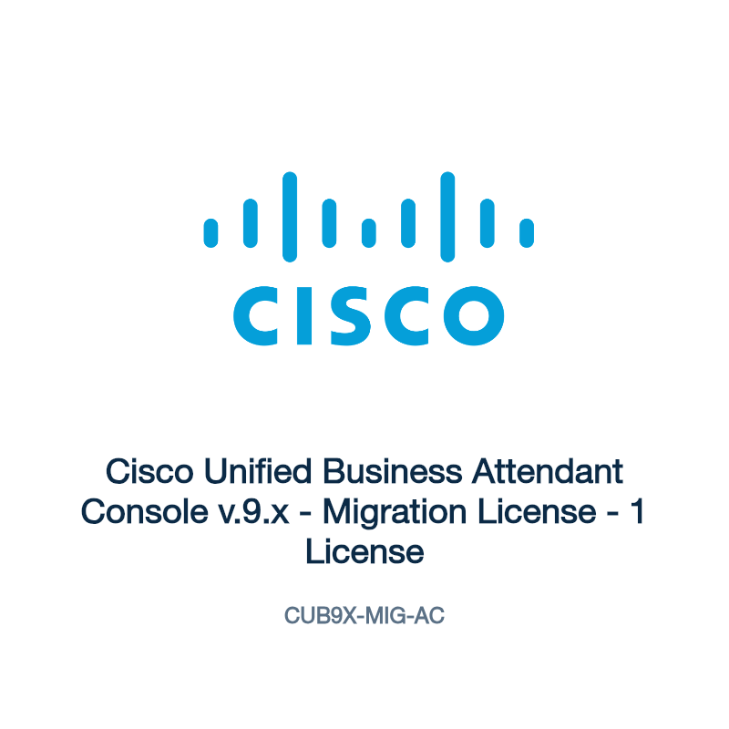 CUB9X-MIG-AC: Cisco Unified Business Attendant Console v.9.x