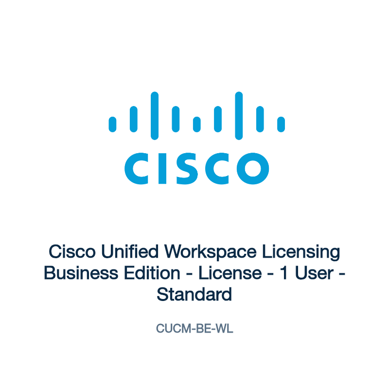 CUCM-BE-WL: Cisco Unified Workspace Licensing Business Edition