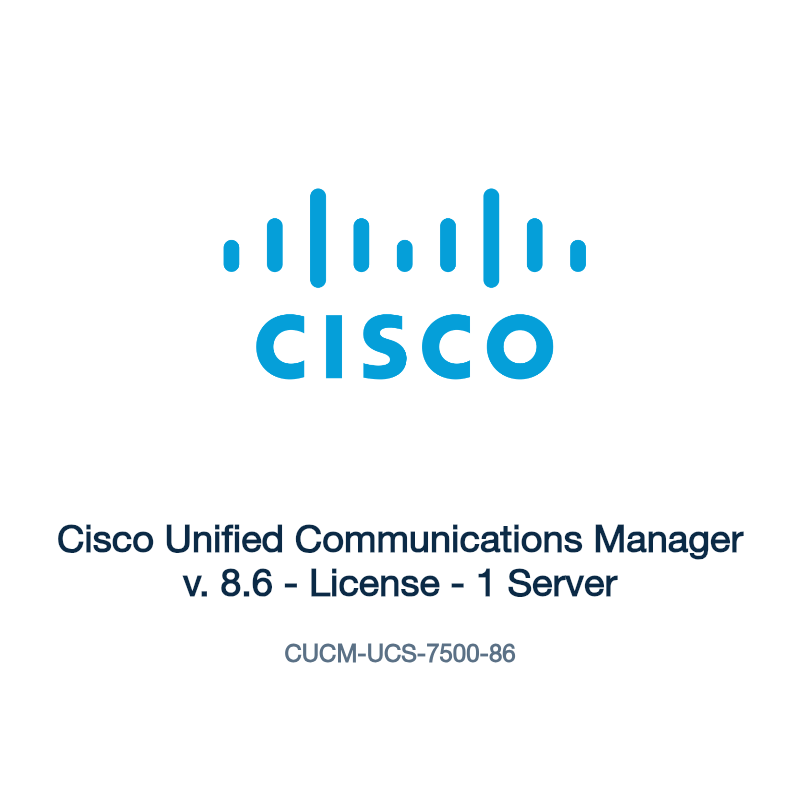 CUCM-UCS-7500-86: Cisco Unified Communications Manager v. 8.6