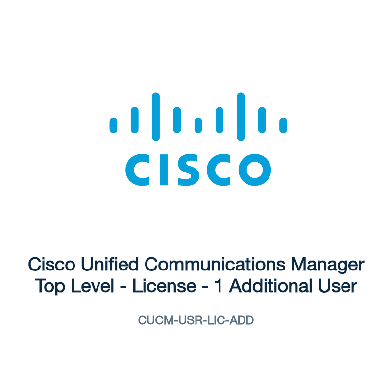 CUCM-USR-LIC-ADD: Cisco Unified Communications Manager Top Level