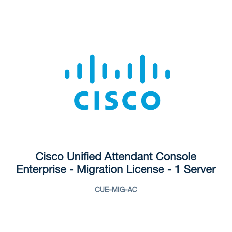 CUE-MIG-AC: Cisco Unified Attendant Console Enterprise