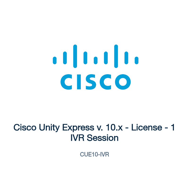 CUE10-IVR: Cisco Unity Express v. 10.x