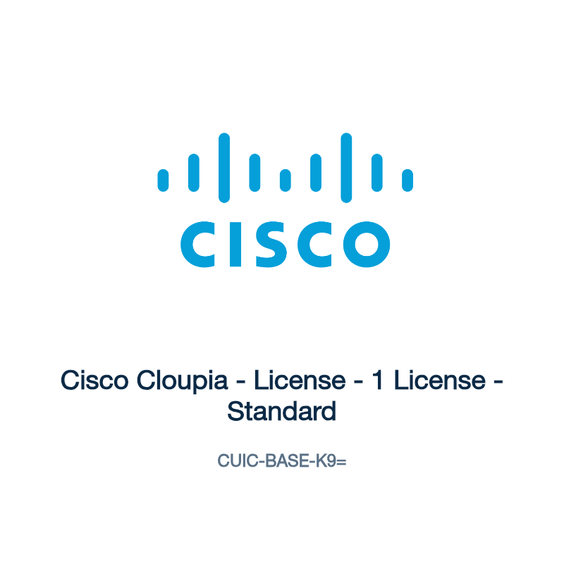 CUIC-BASE-K9=: Cisco Cloupia - License - 1 License - Standard