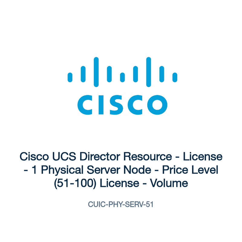 CUIC-PHY-SERV-51: Cisco UCS Director Resource