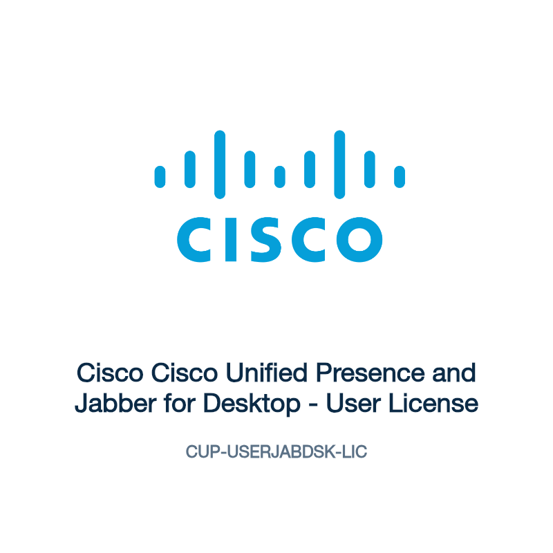 CUP-USERJABDSK-LIC: Cisco Cisco Unified Presence and Jabber for Desktop