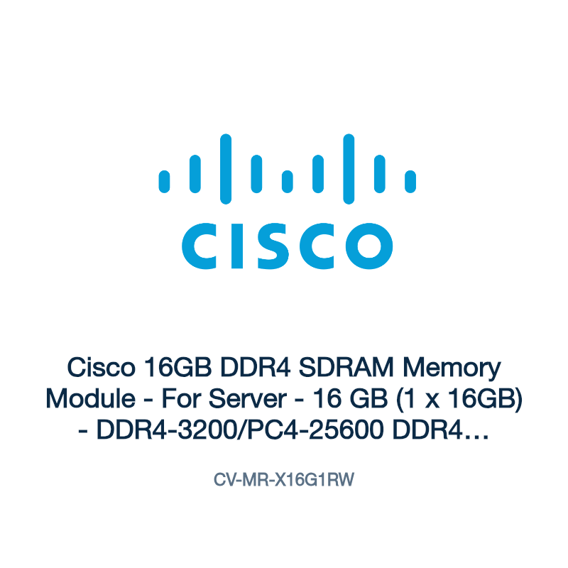 CV-MR-X16G1RW: Cisco 16GB DDR4 SDRAM Memory Module