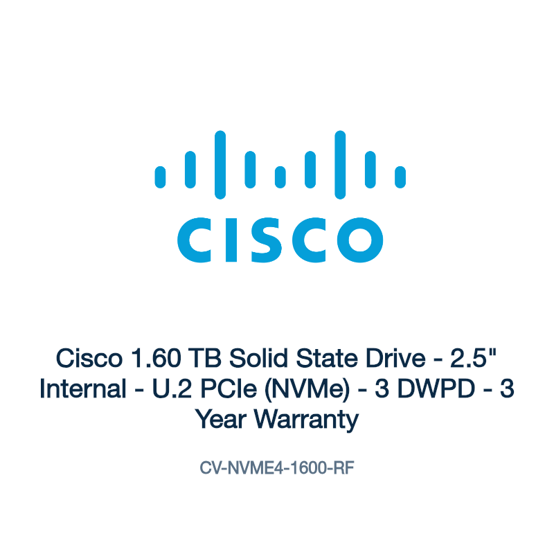 CV-NVME4-1600-RF: Cisco 1.60 TB Solid State Drive