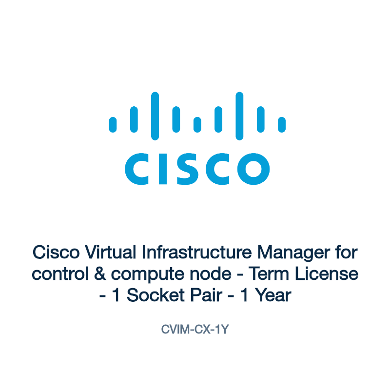 CVIM-CX-1Y: Cisco Virtual Infrastructure Manager for control & compute node