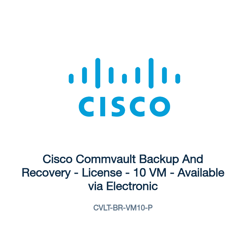 CVLT-BR-VM10-P: Cisco Commvault Backup And Recovery