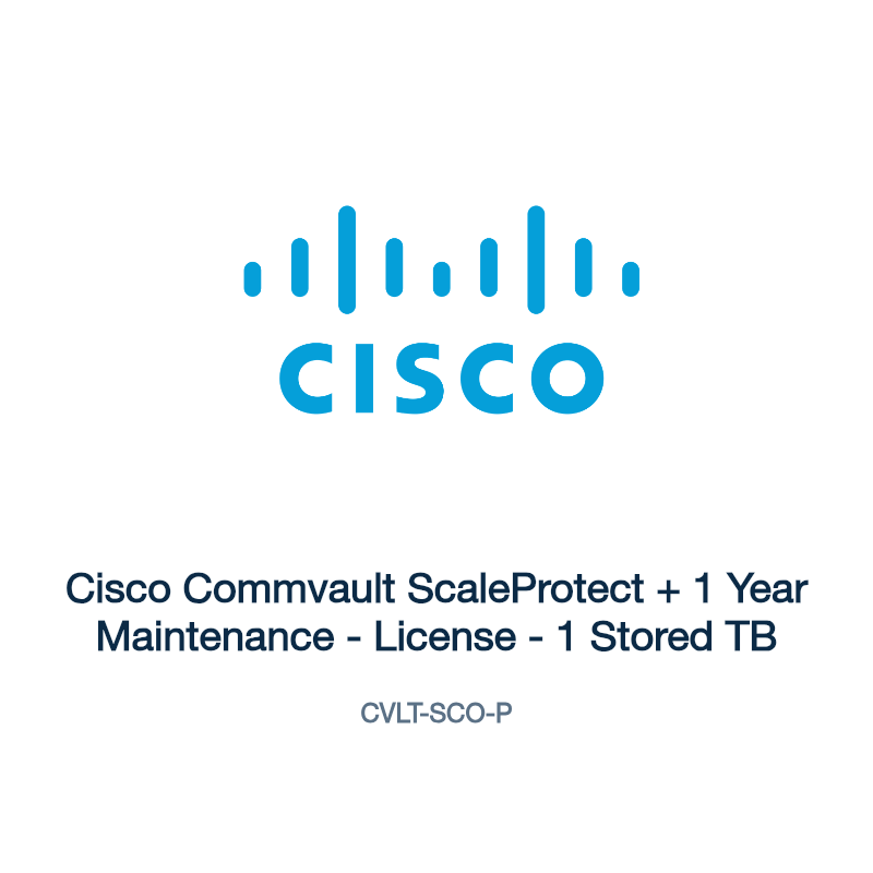 CVLT-SCO-P: Cisco Commvault ScaleProtect + 1 Year Maintenance