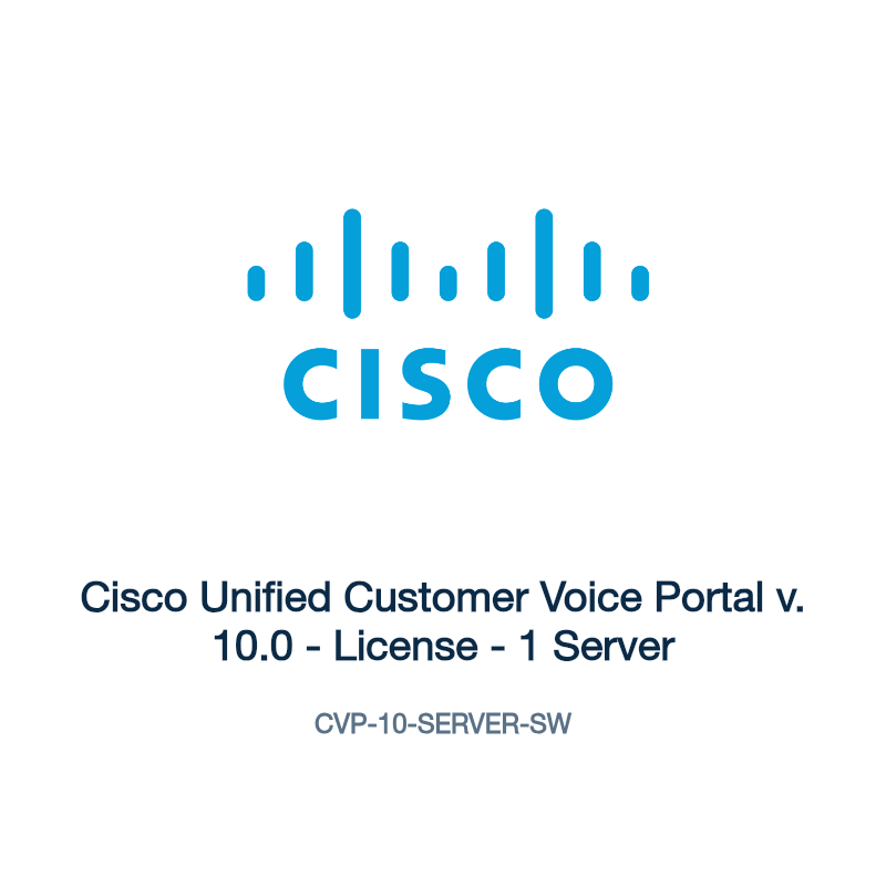 CVP-10-SERVER-SW: Cisco Unified Customer Voice Portal v. 10.0
