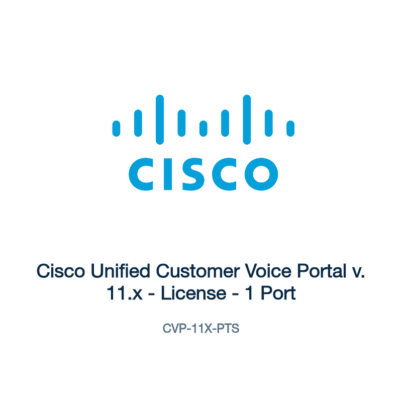 CVP-11X-PTS: Cisco Unified Customer Voice Portal v. 11.x