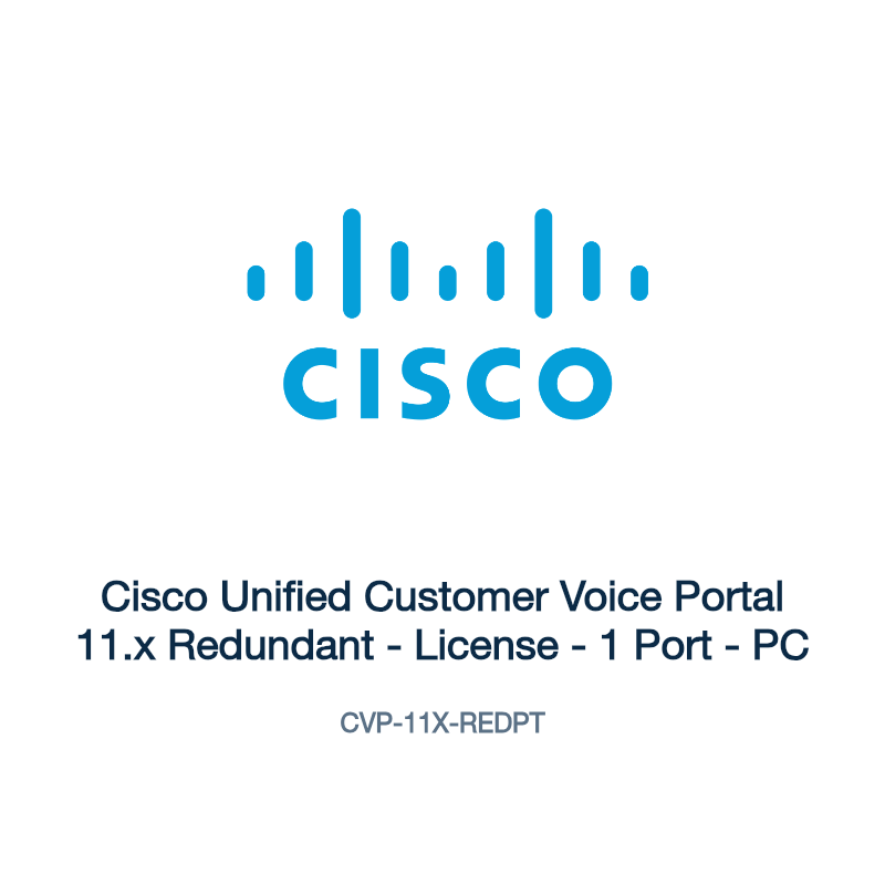 CVP-11X-REDPT: Cisco Unified Customer Voice Portal 11.x Redundant