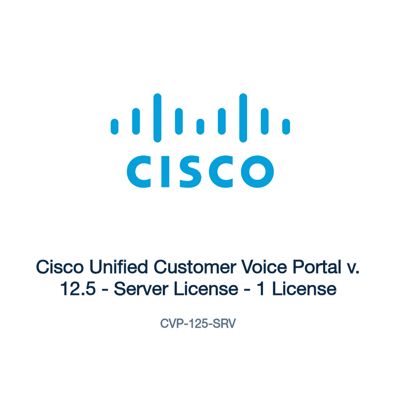 CVP-125-SRV: Cisco Unified Customer Voice Portal v. 12.5
