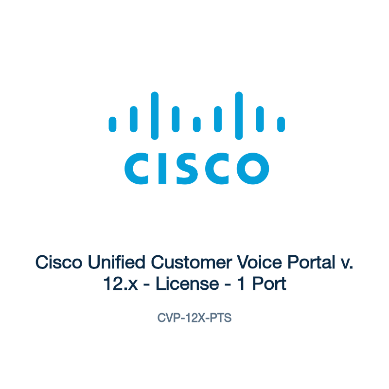 CVP-12X-PTS: Cisco Unified Customer Voice Portal v. 12.x