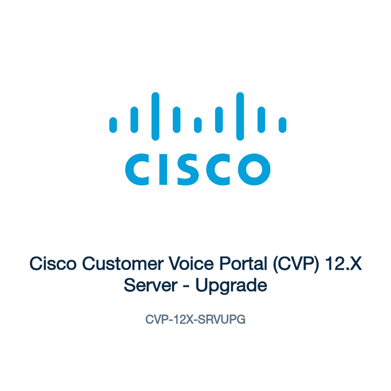 CVP-12X-SRVUPG: Cisco Customer Voice Portal (CVP) 12.X Server
