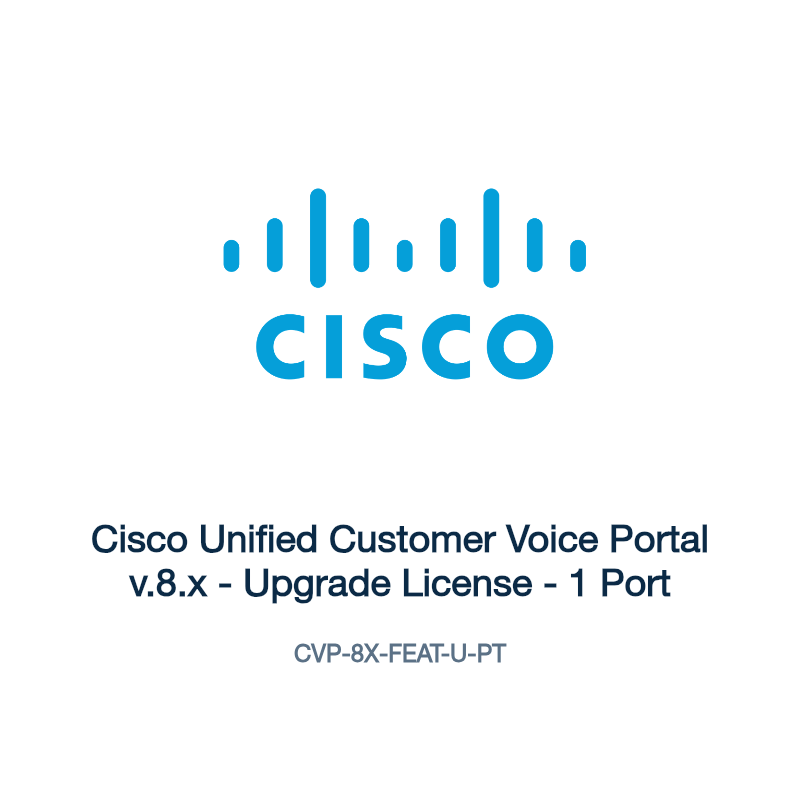 CVP-8X-FEAT-U-PT: Cisco Unified Customer Voice Portal v.8.x