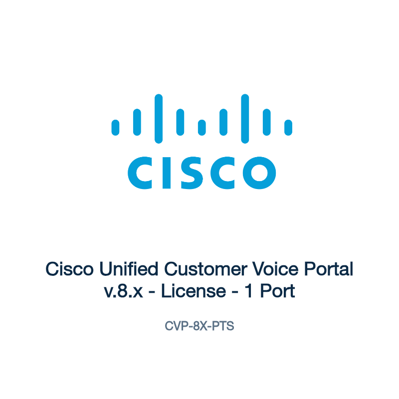 CVP-8X-PTS: Cisco Unified Customer Voice Portal v.8.x