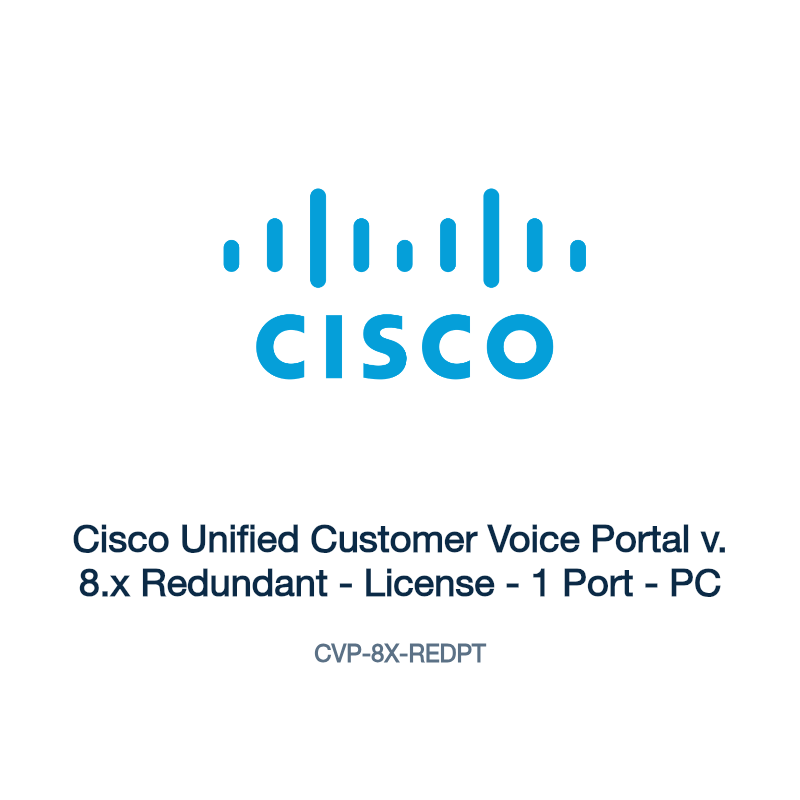CVP-8X-REDPT: Cisco Unified Customer Voice Portal v. 8.x Redundant