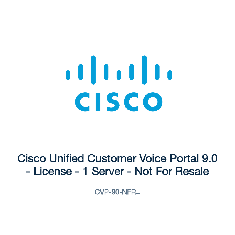 CVP-90-NFR=: Cisco Unified Customer Voice Portal 9.0