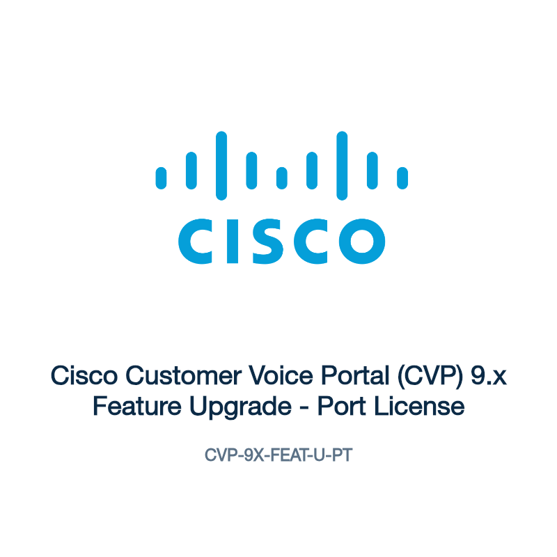 CVP-9X-FEAT-U-PT: Cisco Customer Voice Portal (CVP) 9.x Feature Upgrade