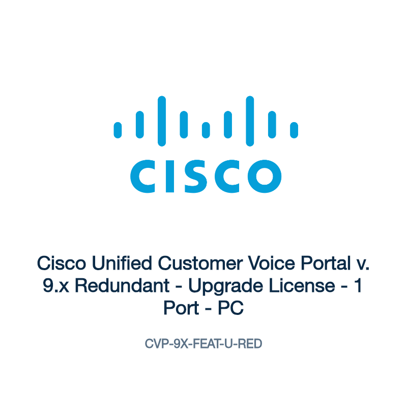 CVP-9X-FEAT-U-RED: Cisco Unified Customer Voice Portal v. 9.x Redundant