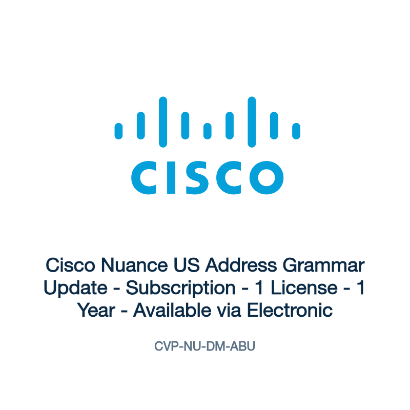 CVP-NU-DM-ABU: Cisco Nuance US Address Grammar Update