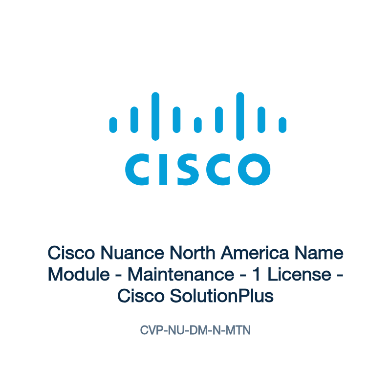 CVP-NU-DM-N-MTN: Cisco Nuance North America Name Module