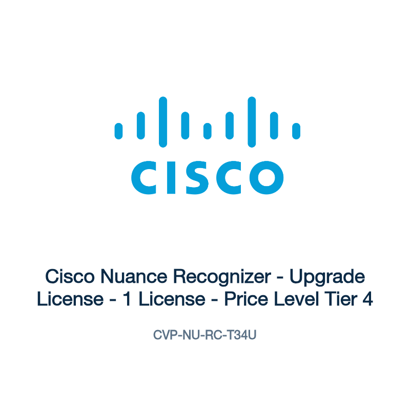 CVP-NU-RC-T34U: Cisco Nuance Recognizer