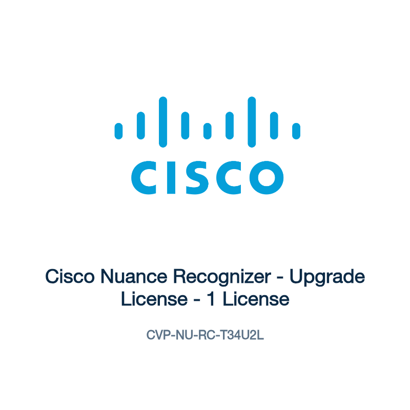 CVP-NU-RC-T34U2L: Cisco Nuance Recognizer