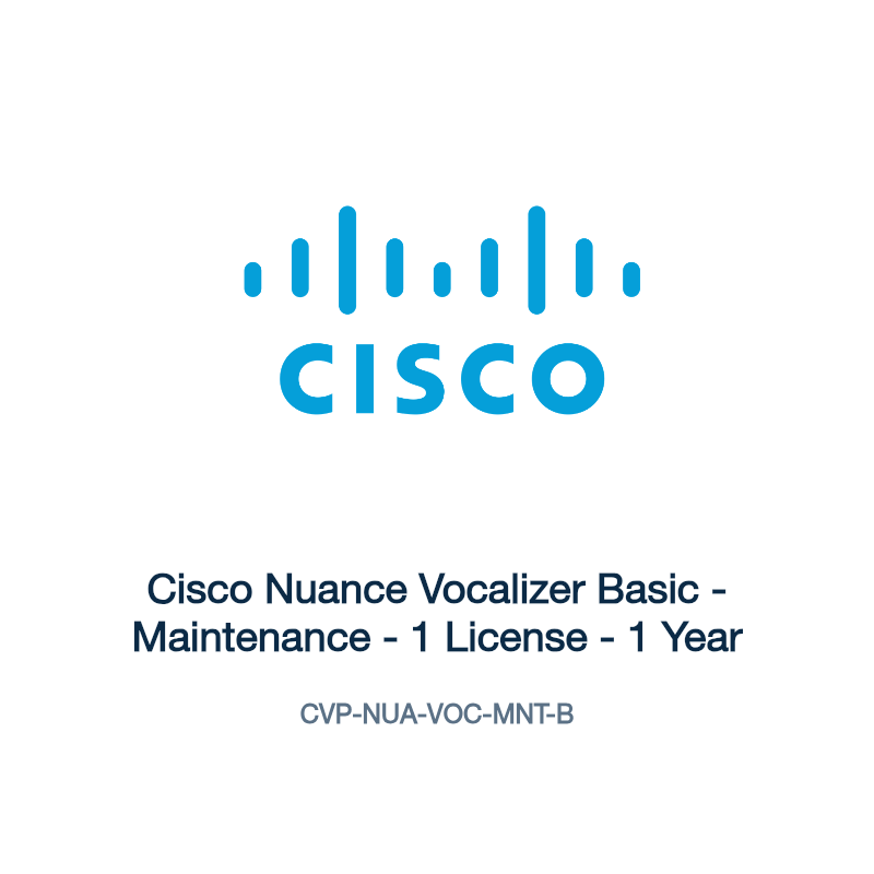 CVP-NUA-VOC-MNT-B: Cisco Nuance Vocalizer Basic