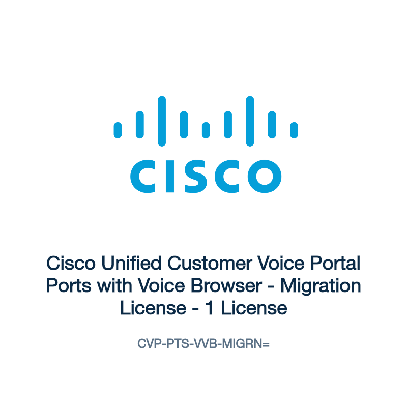 CVP-PTS-VVB-MIGRN=: Cisco Unified Customer Voice Portal Ports with Voice Browser