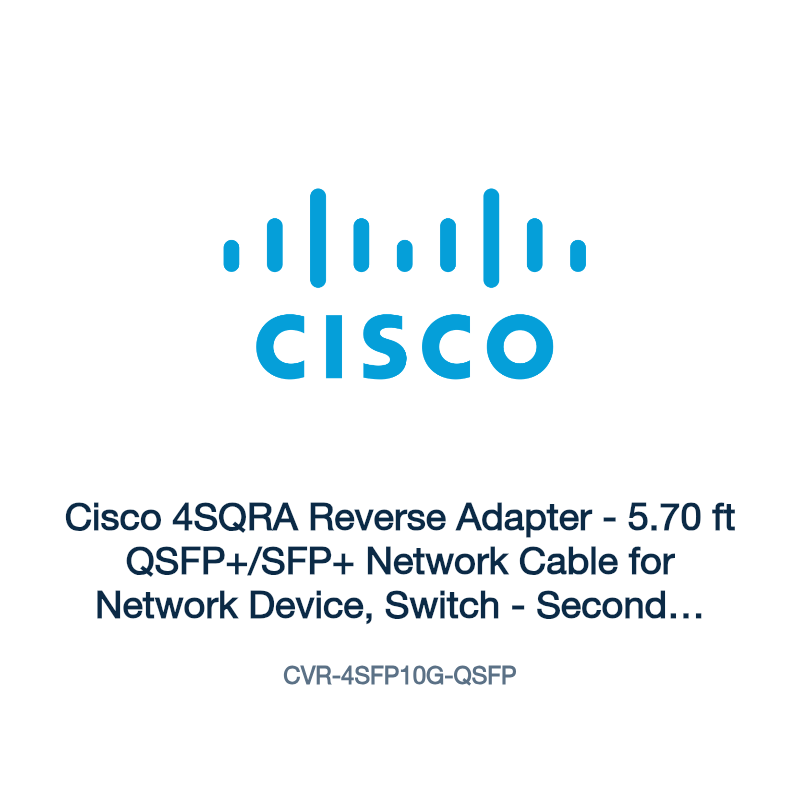 CVR-4SFP10G-QSFP: Cisco 4SQRA Reverse Adapter