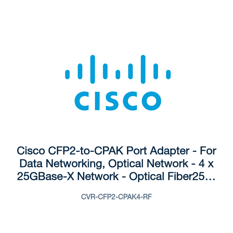 CVR-CFP2-CPAK4-RF: Cisco CFP2-to-CPAK Port Adapter