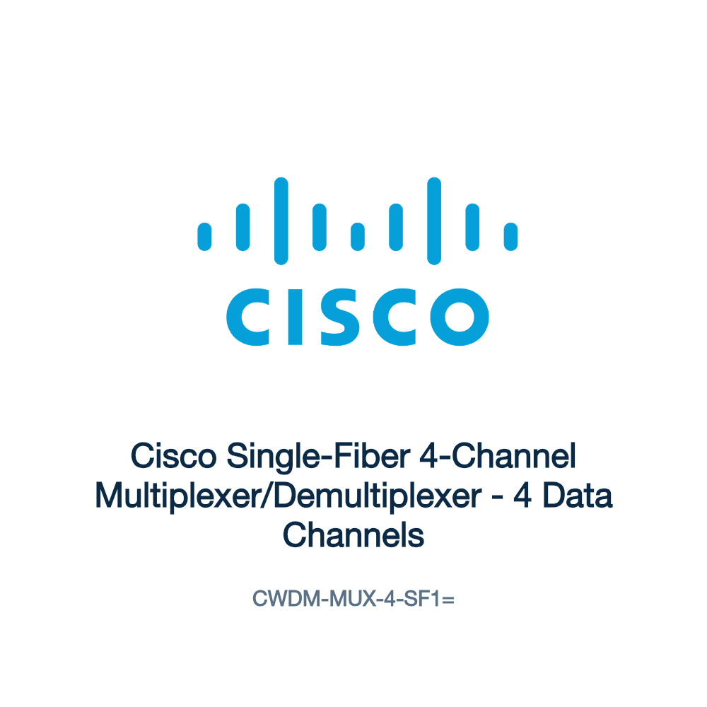 CWDM-MUX-4-SF1=: Cisco Single-Fiber 4-Channel Multiplexer/Demultiplexer