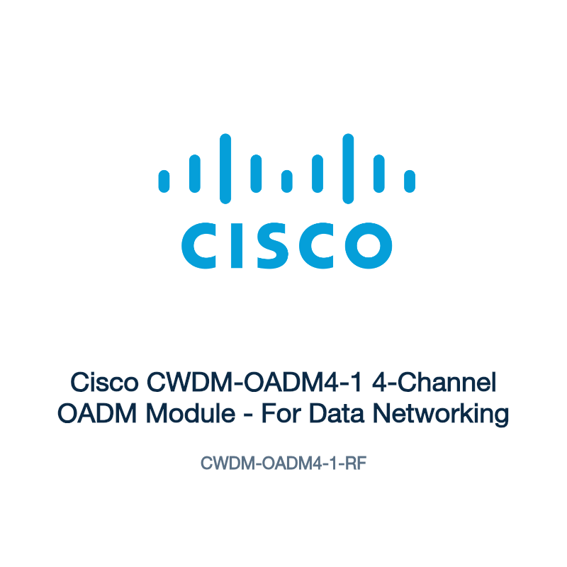 CWDM-OADM4-1-RF: Cisco CWDM-OADM4-1 4-Channel OADM Module