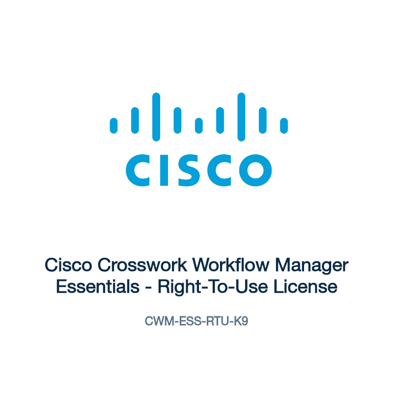 CWM-ESS-RTU-K9: Cisco Crosswork Workflow Manager Essentials