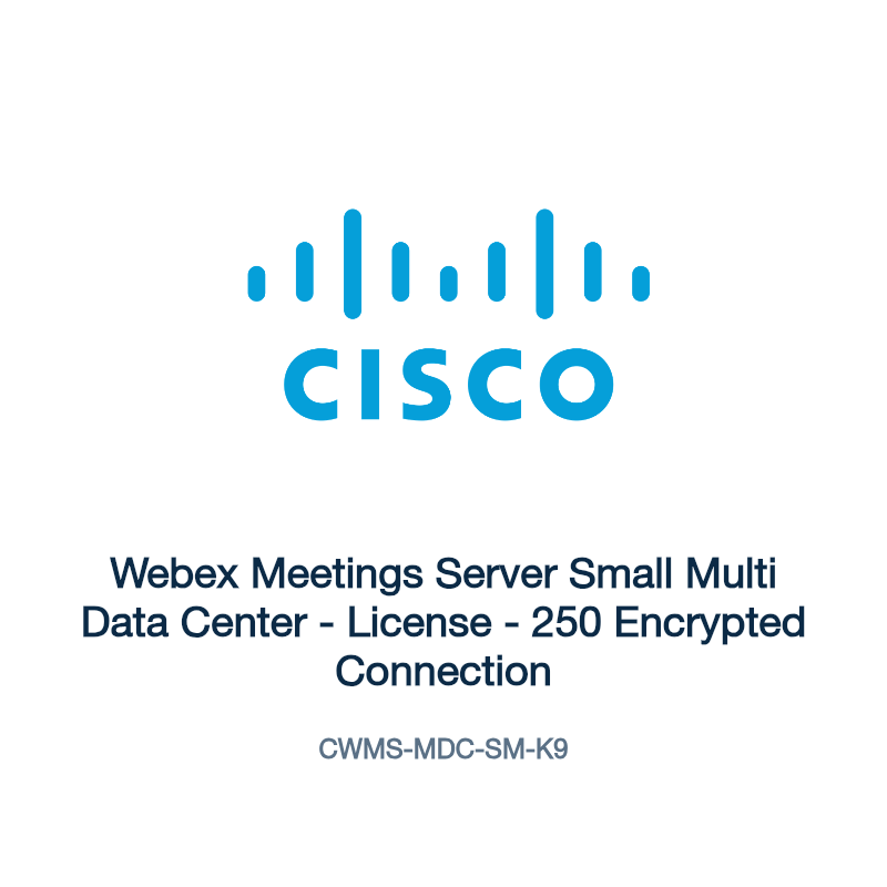CWMS-MDC-SM-K9: Webex Meetings Server Small Multi Data Center