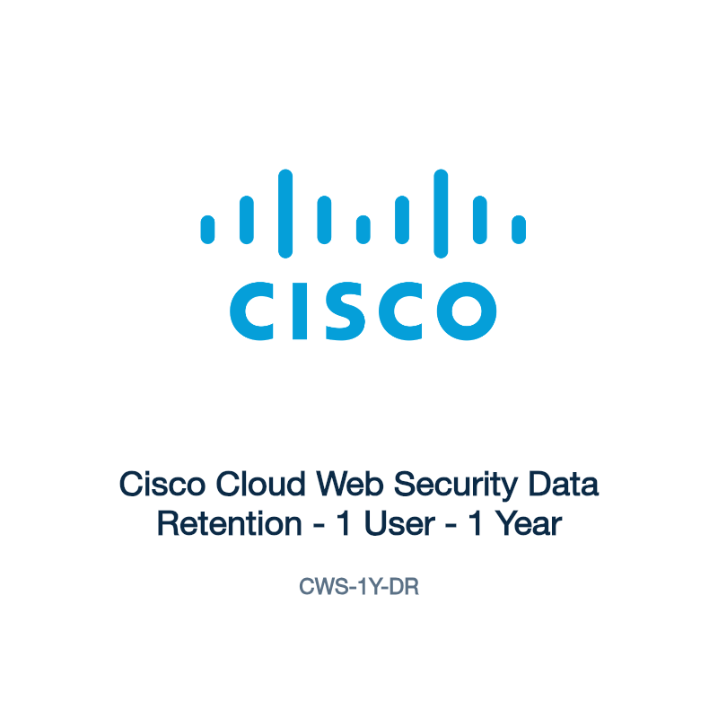 CWS-1Y-DR: Cisco Cloud Web Security Data Retention