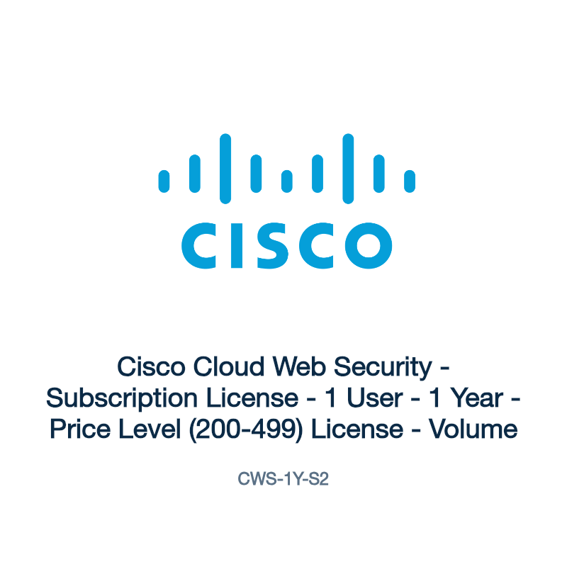 CWS-1Y-S2: Cisco Cloud Web Security