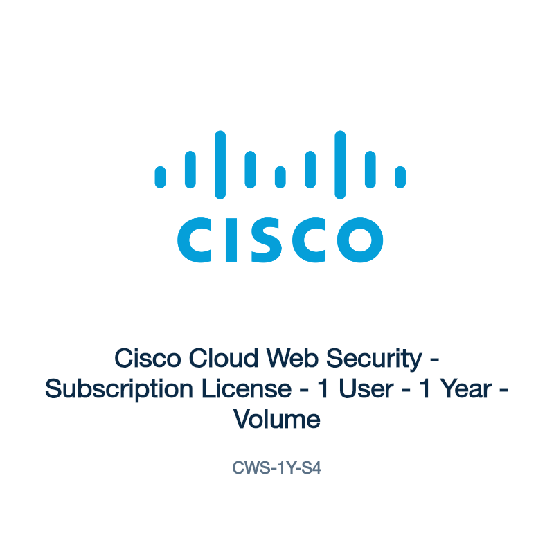 CWS-1Y-S4: Cisco Cloud Web Security
