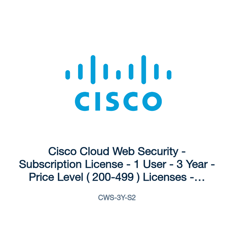 CWS-3Y-S2: Cisco Cloud Web Security
