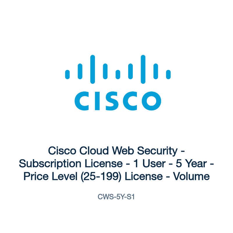 CWS-5Y-S1: Cisco Cloud Web Security