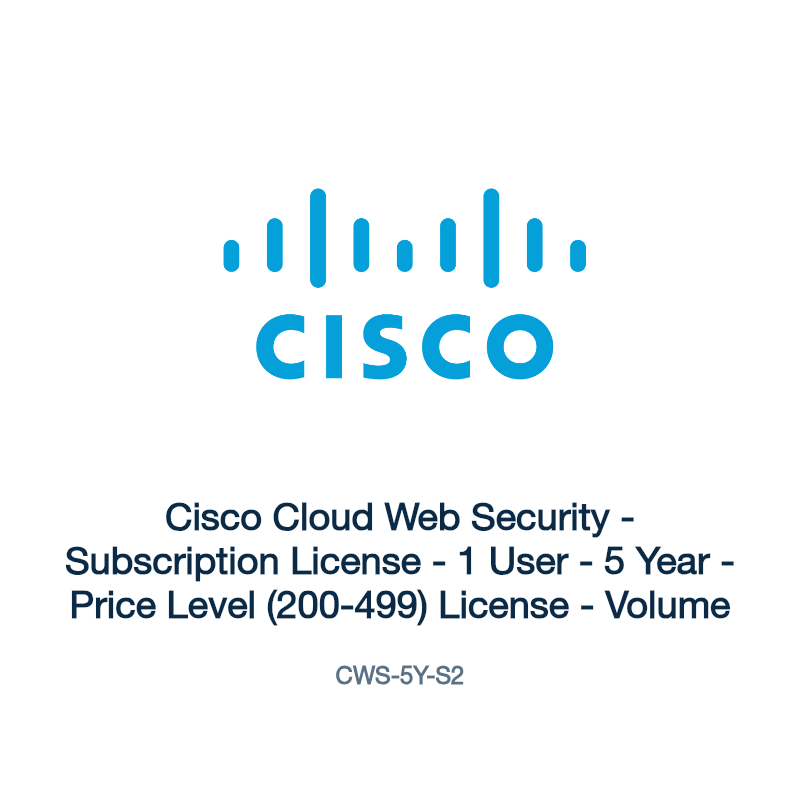 CWS-5Y-S2: Cisco Cloud Web Security