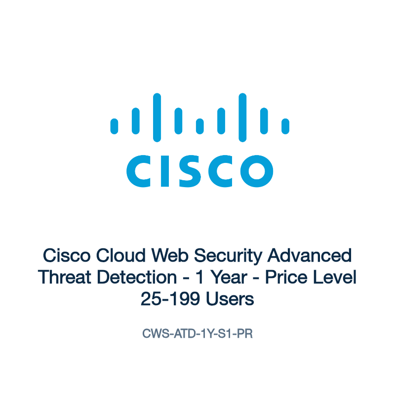 CWS-ATD-1Y-S1-PR: Cisco Cloud Web Security Advanced Threat Detection