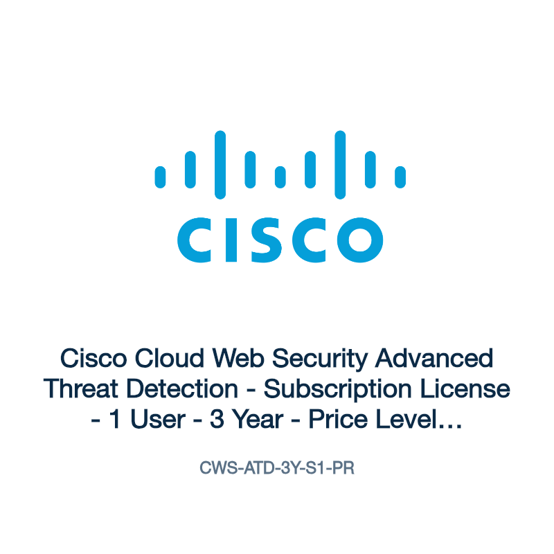 CWS-ATD-3Y-S1-PR: Cisco Cloud Web Security Advanced Threat Detection