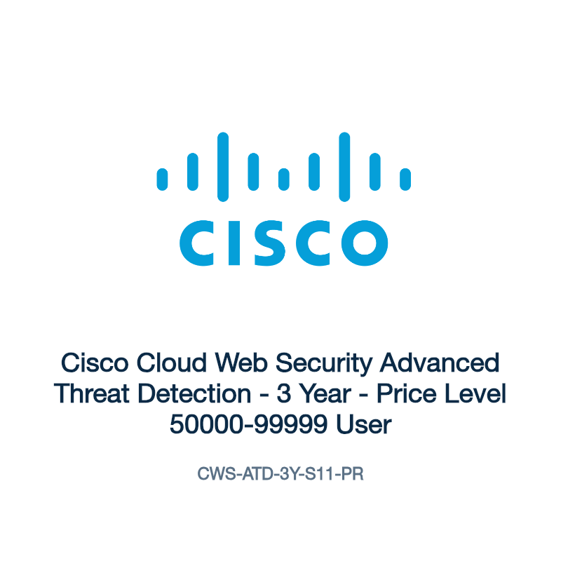 CWS-ATD-3Y-S11-PR: Cisco Cloud Web Security Advanced Threat Detection