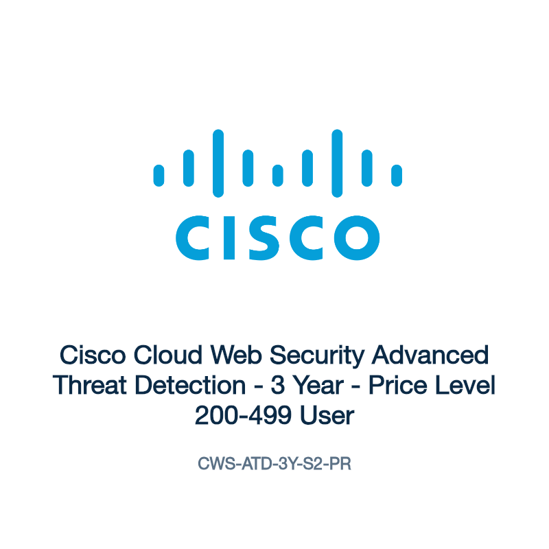 CWS-ATD-3Y-S2-PR: Cisco Cloud Web Security Advanced Threat Detection